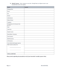 Form DOL-5A Application for Overpayment Waiver - Georgia (United States), Page 4