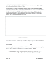 Formulario DOL-5A SP Solicitud De Exencion De Reembolso De Sobrepago - Georgia (United States) (Spanish), Page 6