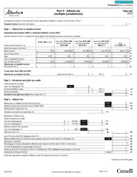 Form T3MJ-AB Part 3 Alberta Tax (Multiple Jurisdictions) - Canada