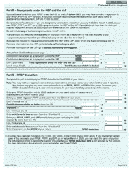 Form 5000 Schedule 7 Rrsp, Prpp, and Spp Unused Contributions, Transfers, and Hbp or LLP Activities - Canada, Page 3