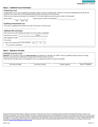 Form T3APP T3 Application for Trust Account Number - Canada, Page 2