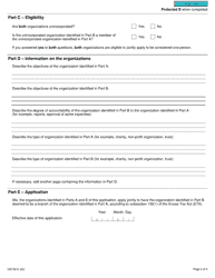 Form GST32 Application to Deem One Unincorporated Organization to Be a Branch of Another Unincorporated Organization - Canada, Page 2
