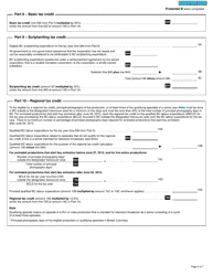 Form T1196 British Columbia Film and Television Tax Credit (2020 and Later Tax Years) - Canada, Page 5