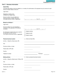 Form L500-2 Application or Revocation of the Authorization to File Separate Luxury Tax Returns for Branches and Divisions - Canada, Page 2