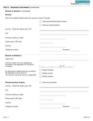 Form L500-2 Application or Revocation of the Authorization to File Separate Luxury Tax Returns for Branches and Divisions - Canada, Page 3