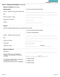 Form L500-2 Application or Revocation of the Authorization to File Separate Luxury Tax Returns for Branches and Divisions - Canada, Page 4