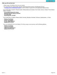 Form L500-2 Application or Revocation of the Authorization to File Separate Luxury Tax Returns for Branches and Divisions - Canada, Page 8