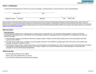 Form L403 Fuel Charge Exemption Certificate for Fishers - Canada, Page 2