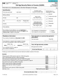 Form T1136 Old Age Security Return of Income (Oasri) - Canada