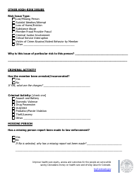 Residential Childcare Provider Critical Incident Information Form - Colorado, Page 5