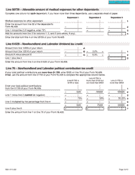 Form 5001-D Worksheet NL428 Newfoundland and Labrador - Canada, Page 3