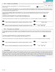 Form T217 Election or Revocation of an Election to Use the Mark-To-Market Method - Canada, Page 2