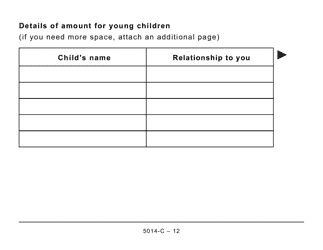 Form 5014-C (NU428) Nunavut Tax (Large Print) - Canada, Page 12