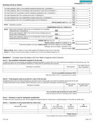 Form T3D Income Tax Return for Deferred Profit Sharing Plan (Dpsp) or Revoked Dpsp - Canada, Page 2