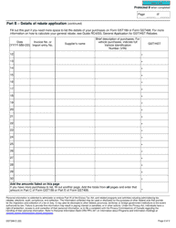 Form GST288 Supplement to Forms Gst189 and Gst498 - Canada, Page 2