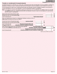 Form 5001-S11 Schedule NL(S11) Newfoundland and Labrador Tuition and Education Amounts - Canada, Page 2