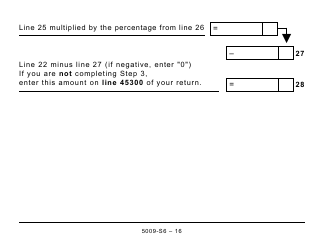 Form 5009-S6 Schedule 6 Canada Workers Benefit (For AB Only) - Large Print - Canada, Page 16