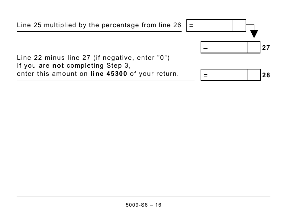 Form 5009-S6 Schedule 6 Canada Workers Benefit (For AB Only) - Large Print - Canada, Page 16
