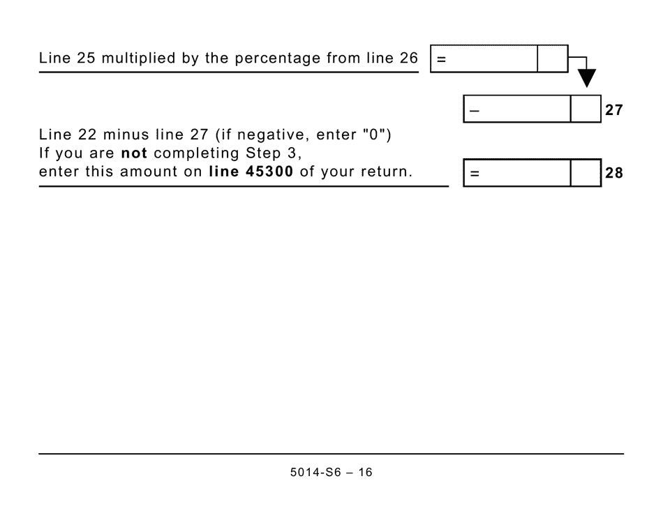 Form 5014-S6 Schedule 6 Canada Workers Benefit (Large Print) - Canada, Page 16
