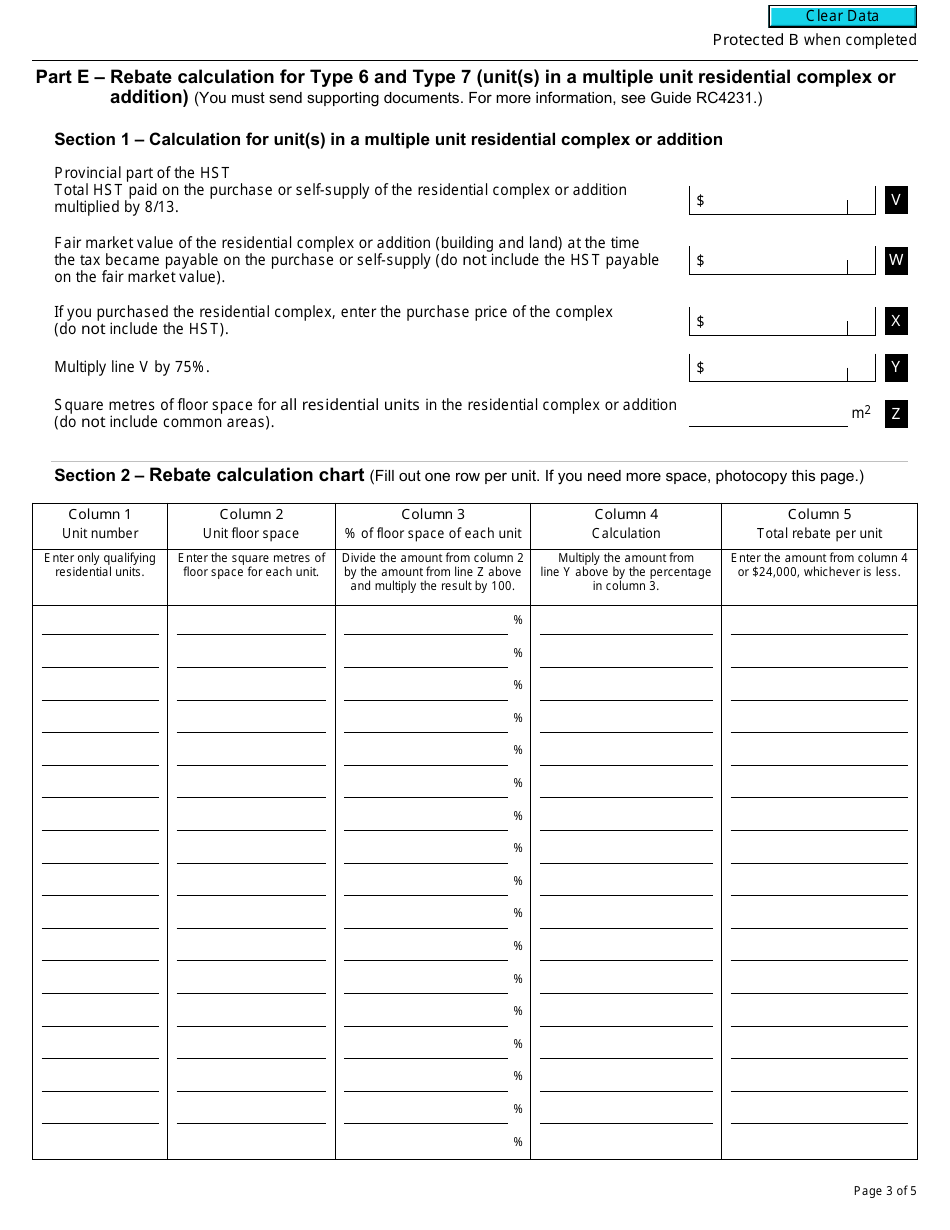 Form RC7524-ON Gst524 Ontario Rebate Schedule - Canada, Page 3