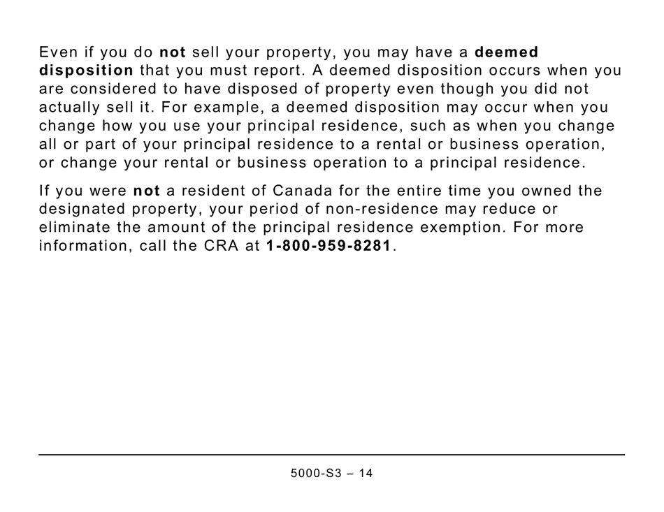 Form 5000-S3 Schedule 3 Capital Gains (Or Losses) - Large Print - Canada, Page 14