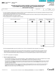 Document preview: Form T2 Schedule 501 Ontario Adjusted Taxable Income of Associated Corporations to Determine Surtax Re Ontario Small Business Deduction (2010 and 2011 Tax Years) - Canada