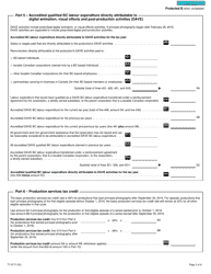 Form T1197 British Columbia Production Services Tax Credit (2022 and Later Tax Years) - Canada, Page 3