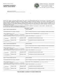 Document preview: Form BOE-502-P Possessory Interests Annual Usage Report - County of Santa Cruz, California