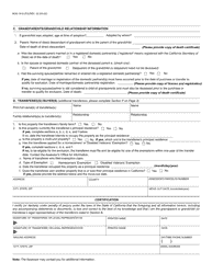 Form BOE-19-G Claim for Reassessment Exclusion for Transfer Between Grandparent and Grandchild Occurring on or After February 16, 2021 - County of Santa Cruz, California, Page 2