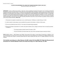 Form BOE-58-AH Claim for Reassessment Exclusion for Transfer Between Parent and Child - County of Santa Cruz, California, Page 3