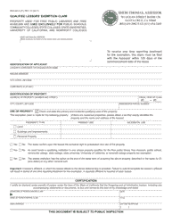 Form BOE-263-A Qualified Lessors&#039; Exemption Claim - County of Santa Cruz, California