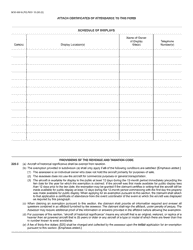 Form BOE-260-B Claim for Exemption From Property Taxes of Aircraft of Historical Significance - County of Santa Cruz, California, Page 2