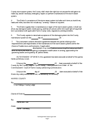 Submerged Stormsewer Agreement - Harris County, Texas, Page 2