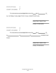 Submerged Stormsewer Agreement - Harris County, Texas, Page 3