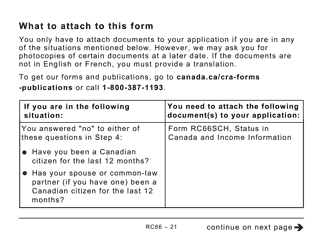 Form RC66 Canada Child Benefits Application Includes Federal, Provincial, and Territorial Programs (Large Print) - Canada, Page 21
