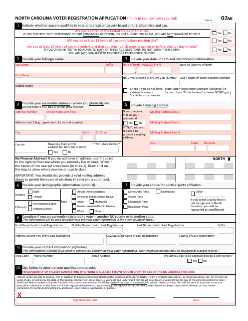 Form 03W  Printable Pdf