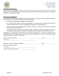 Commercial/Multi-Family/Institutional Impermeable Permit Application - Village of Winnetka, Illinois, Page 4