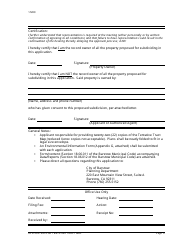 Application for Tentative Tract Map - City of Barstow, California, Page 3