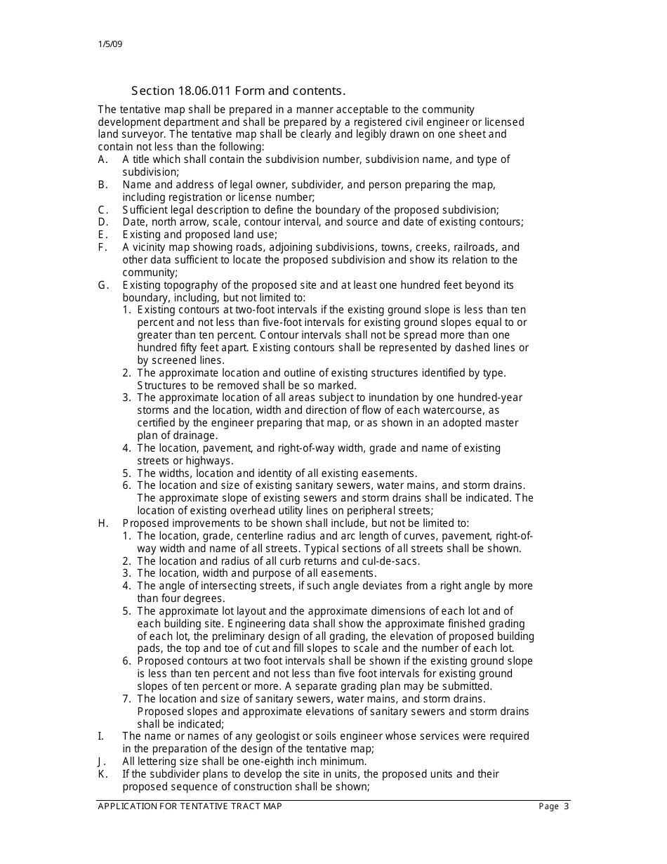 Application for Tentative Tract Map - City of Barstow, California, Page 4