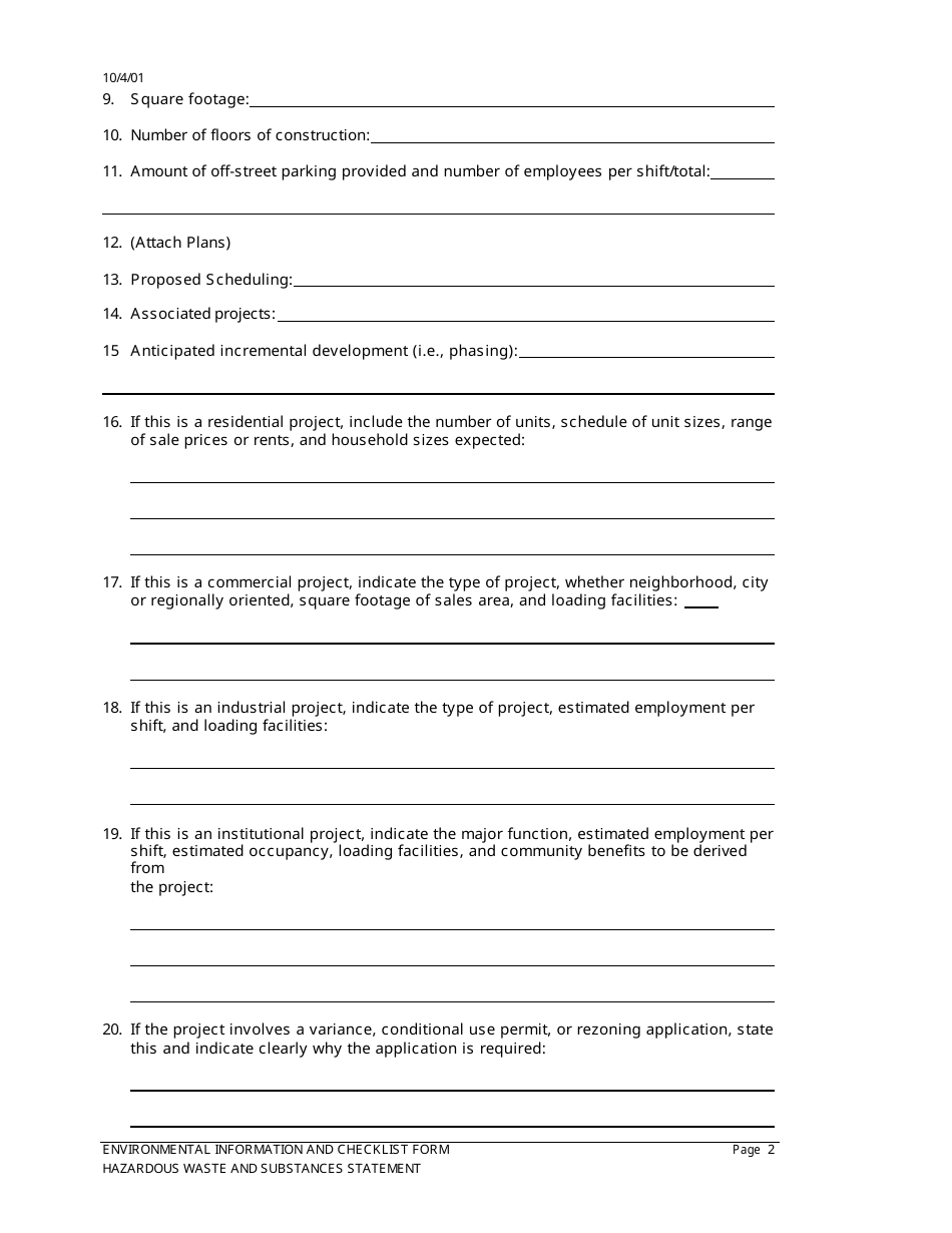 Application for Tentative Tract Map - City of Barstow, California, Page 7