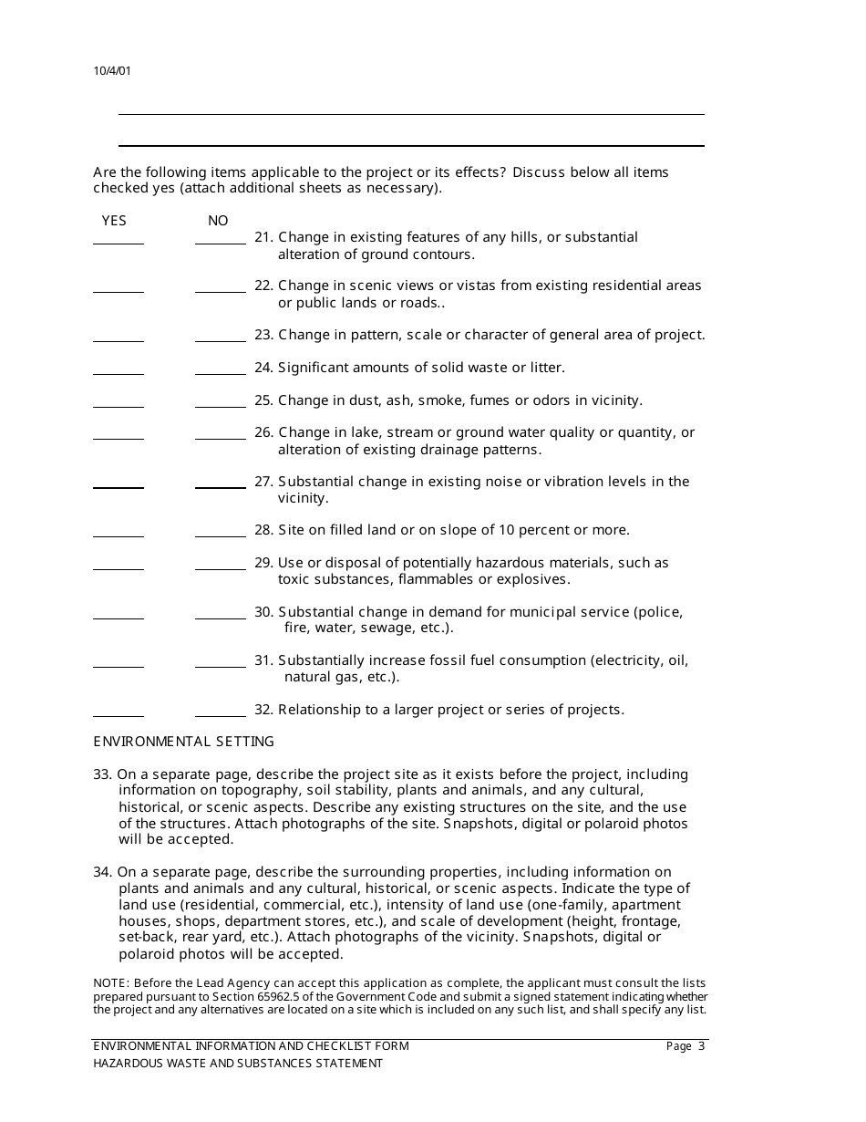 Application for Tentative Tract Map - City of Barstow, California, Page 8