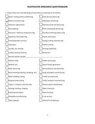 Wastewater Discharge Questionnaire - City of Barstow, California, Page 3