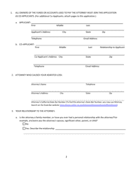 Application for Reimbursement - California, Page 2