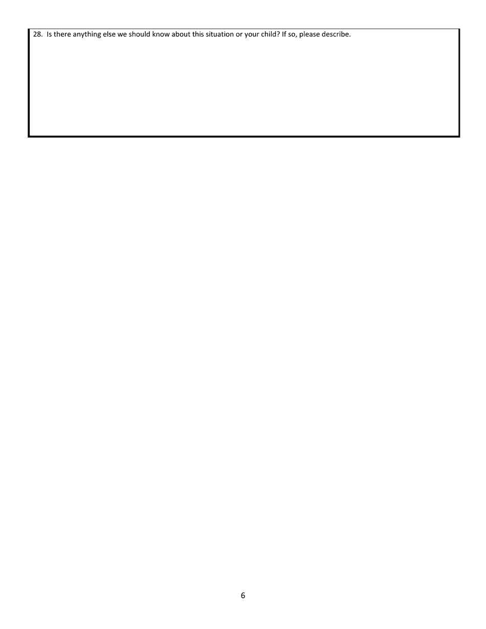 Parent / Foster Parent / Legal Guardian Interview - Wisconsin, Page 6