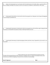 Use Permit - Application - Town of Woodside, California, Page 2