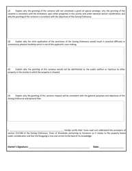 Variance - Application - Town of Woodside, California, Page 2