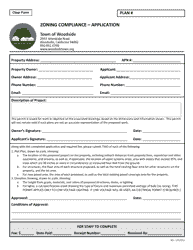 Document preview: Zoning Compliance - Application - Town of Woodside, California