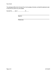 Form 133.23 Request for Recognition of Out-of-State License or Registration by a Military Spouse - Texas, Page 2