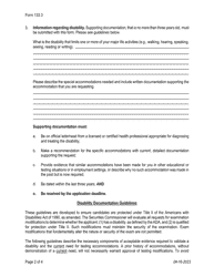 Form 133.3 Ada Accommodations Request - Texas, Page 2