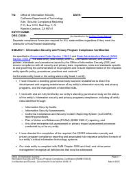 Form SIMM5330-B Information Security and Privacy Program Compliance Certification - California, Page 3